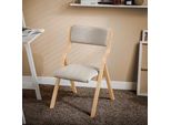 Sobuy Sedia Pieghevole Imbottita In Legno - Sedia Ergonomica Da Cucina E Da Pranzo, Pieghevole E Salvaspazio, Completamente Assemblata Grigio FST40-HG