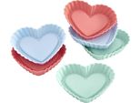 Set Di 6 Cuori Per Tartellette Lurch Flexiform Pastel Mix