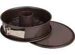 Teglia Dr. Oetker Ø 28 Cm, Teglia Rotonda Della Serie Baking Edition In Acciaio Con 2 Basi - Base Piatta E Base Tubolare Con Rivestimento Antiaderente (Colore: Marrone)