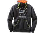 Terrax Workwear Felpa Da Uomo, Nero/Lime, Taglia:S, Colore:Nero/Lime