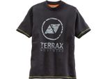 Maglietta Terrax Worwear Uomo, Nero/Lime, Taglia:S, Colore:Nero/Lime