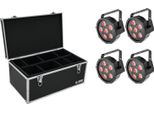 Eurolite Set 4X Led SLS-6 Tcl Spot + Custodia TDV-1