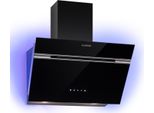 Klarstein Dunstabzugshaube 60cm, Abluft/Umluft-Dunstabzugshaube mit RGB-LEDs, Leistungsstarke Abzugshaube, 594 m³/h Luftstrom, Schräghaube mit , Dunstabzug 60 cm