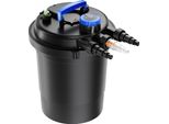 Filtro A Pressione Per Laghetti Wiltec CPF-250 10.000 L/H / Unità Uvc 11 W, Filtro A Pressione Per Laghetti Fino A 10.000 Litri, Chiarificatore Per Laghetti, Sistema Di Filtraggio