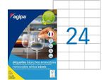 Agipa 101165 Etichette Universali Agipa, 70 X 37 Mm, Bianche, Rettangolari