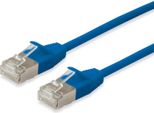 Equip Cavo Patch Cat6A Slim F/Ftp 2Xrj45 0,50M Blau Lszh Polybeutel