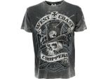 Maglietta Wcc West Coast Choppers Cash Only Grigio-Xl