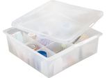 Aufbewahrungsbox Ruco, Transparent, B:27Cm H:10Cm T:28Cm, Kunststoff, Aufbewahrungsboxen, Aufbewahrungsbox, Mit Deckel, 16 FäCher, Ideal FüR Christbaumkugeln, Kosmetik