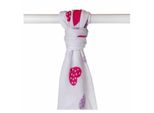 Xkko Bmb Asciugamano In Bambù Cuori&Onde Lilla, 90X100, (1Pz)