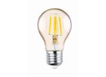 Lampada A Filamento E27 4W Led Lampadina Vintage 400 Lm Bianco Caldo 2200K A60 Oro 3X Pezzi