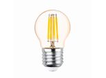 Lampada A Filamento E27 4W Led Lampadina Vintage 400 Lm Bianco Caldo 2200K G45 Oro 3X Pezzi