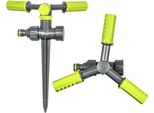 Irrigatore Circolare A 3 Bracci Con Picchetto A Terra Irrigazione Fino A 109M² Irrigazione Irrigatore Per Prato Lime Line Bradas 4413