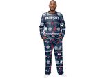 Pigiama Invernale Nfl Xmas Schlafanzug New England Patriots - S