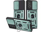 Galaxy A32 5G Custodia Con Anello, Supporto, Protezione Fotocamera, Paraurti In Tpu, Custodia In Silicone Per Samsung Galaxy A32 5G Verde