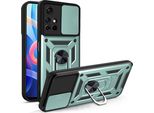 Xiaomi Poco M4 Pro 5G Custodia Con Anello, Supporto, Protezione Fotocamera, Paraurti In Tpu, Custodia In Silicone Per Xiaomi Poco M4 Pro 5G Verde