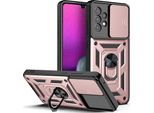 Galaxy A53 5G Custodia Con Anello, Supporto, Protezione Fotocamera, Paraurti In Tpu, Custodia In Silicone Per Samsung Galaxy A53 5G Rosa