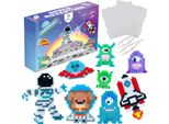 La Manuli Iron-On Bead Set 5Mm - 6000 Perline, 2 Piastre, Set Di Perline Per Bambini Da 6 Anni, Set Completo Con Accessori, Magneti E Ciondoli