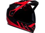 Bell MX-9 Adventure Mips Dash Motocross Helm, Schwarz/Rot, Xl