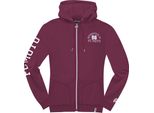 Fc-Moto Moto-H Felpa Con Cappuccio Con Zip Da Donna, Bordeaux, Xs