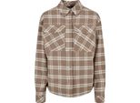 Urban Classics - Donna - Maglietta Oversize Lighttaupe/Bianco - S