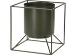Supporto Per Vaso Da Fiori Con Vaso 19Cm - Verde Oliva - Supporto Per Decorazione Di Piante Da Fiori