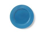 Lyngby PorcelæN - Piatto Piano Rhombe Ø27 Cm, Blu