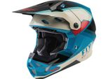 Casco Da Motocross Fly Racing Formula Cp Rush, Nero/Bianco/Blu, L (58/59)