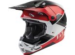 Fly Racing Formula Cp Rush Motocross Helm, Schwarz/Rot/Weiß, Xs (53/54)