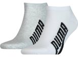 2Er Pack Puma Unisex Bwt Lifestyle Sneakersocken Bianco/Grigio/Nero 39-42