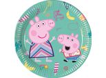 Piatti Di Carta, Peppa Pig, 20 Cm, 8 Pezzi.