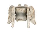 Clayre & Eef Portacandele Ali 21X19X15 Cm Grigio Beige Legno