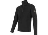Felpa Sensor Merino Upper Zip Uomo Zip Corta Nero Taglia M 12110042-01
