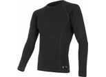 Maglietta Sensor Merino Df Uomo Lunga Nera Taglia L 15100021-02