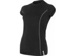T-Shirt Sensor Merino Active Donna Short Nero Taglia L 11109026-02