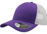 Atlantis Rapper Trucker Cap Con 5 Pannelli AB206 (Taglia Unica) (Viola/Bianco)