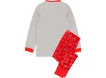 Peppa Pig - Pigiama Per Bambini - Design Natalizio NS6635 (104) (Rosso/Grigio)