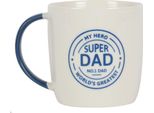 Something Different - Tazza Da Caffè, "Super Dad"" SD2946 (Taglia Unica) (Colore Crema/Blu)"