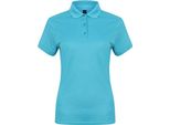 Polo Donna Slim Fit Stretch + Wicking Finish Turchese Xxl