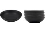 Piatto Fondo 20,5 Cm / Piatto Fondo - 6 Pezzi - Colore: Nero