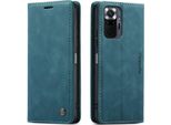 Custodia Redmi Note 10 Pro, Custodia Retrò In Finto Cuoio Con Funzione Stand Custodia Protettiva Per Xiaomi Redmi Note 10 Pro/Note 10 Pro Max Blu