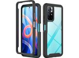 Xiaomi Poco M4 Pro 5G Case, Hybrid Transparent Back Cover, Rugged Tpu Bumper, Custodia Antiurto Per Xiaomi Poco M4 Pro 5G Nero