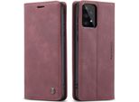 Custodia Galaxy A53 5G, Custodia Retrò In Finto Cuoio Con Funzione Di Supporto Custodia Protettiva Per Samsung Galaxy A53 5G Rosso