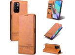 Custodia Redmi Note 11S, Portafoglio Con Chiusura Magnetica E Supporto, Custodia Flip In Pelle Per Xiaomi Redmi Note 11 4G / Note 11S Marrone