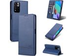 Custodia Redmi Note 11 Pro, Portafoglio Con Chiusura Magnetica E Supporto, Custodia In Pelle Flip Per Xiaomi Redmi Note 11 Pro/Note 11 Pro+ Blu