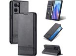 Oppo Reno7 5G Custodia In Pelle, Flip Cover Wallet Case Chiusura Magnetica Stand Custodia Protettiva Per Oppo Reno7 5G Nero