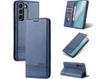 Custodia Galaxy S22 Plus 5G, Portafoglio Con Chiusura Magnetica E Supporto, Custodia Flip In Pelle Per Samsung Galaxy S22 Plus 5G Blu