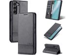 Galaxy S22 Plus 5G Custodia In Pelle, Flip Cover Wallet Case Chiusura Magnetica Stand Cover Protettiva Per Samsung Galaxy S22 Plus 5G Nero