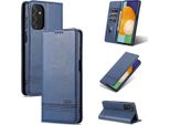 Custodia Galaxy M52 5G, Portafoglio Con Chiusura Magnetica E Supporto, Custodia Flip In Pelle Per Samsung Galaxy M52 5G Blu