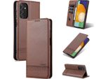 Galaxy M52 5G Custodia In Pelle, Flip Cover Wallet Case Chiusura Magnetica Stand Cover Protettiva Per Samsung Galaxy M52 5G Caffè