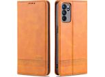Custodia Oppo Reno6 Pro 5G, Portafoglio Con Chiusura Magnetica E Supporto, Custodia Flip In Pelle Per Oppo Reno6 Pro 5G Marrone